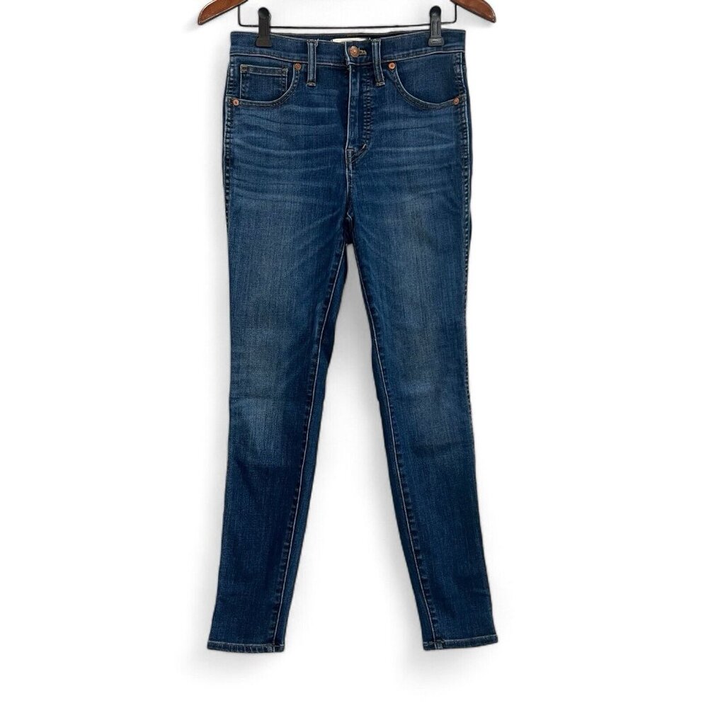 Madewell 10” High Rise Skinny Jeans Women Size 27 Dark Wash Denim